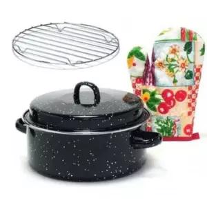 키친아트 직화냄비 군고구마 냄비 장갑포함 28cm