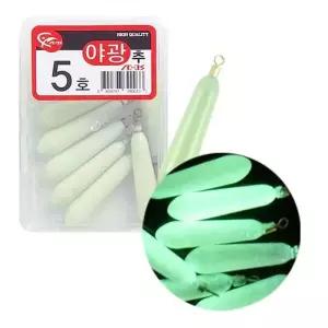 세정 야광 실속스틱싱커(box) 쭈꾸미 방망이 봉돌 추