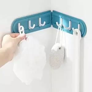 모서리 국자걸이 6구 접이식 벽면걸이 걸이대 다용도걸이 접이식옷걸이