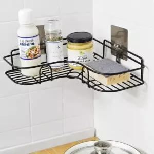 철재 선반 코너 주방수납 부착식 무타공 욕실