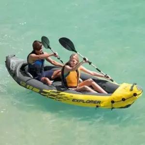 인텍스 익스베이직플로러 에어카약 보트 2인용 노 펌프세트