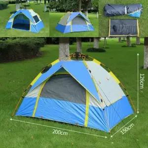 2~3인용 베이직윈드캠핑 오토 원터치텐트 방수 메쉬텐트