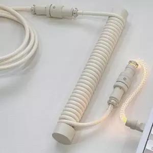 언노운에러 항공 케이블 RGB 기계식 퍼플 코일형 LED 스모그 스프링 다른/기