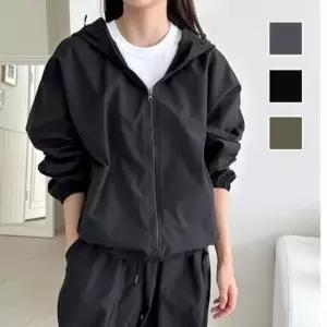 항공점퍼 JP 자켓 JK 아우터 여자 루즈핏 트레이닝 후드점퍼 봄