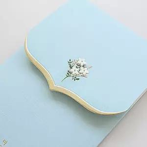 꽃단아 축하봉투 블루 플래너 앨범 필통 노트 스티커