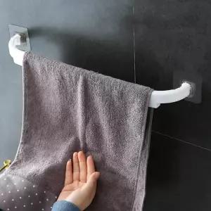무타공 부착식 수건걸이 화이트 화장실 수건걸이대 수건 걸이 화장실