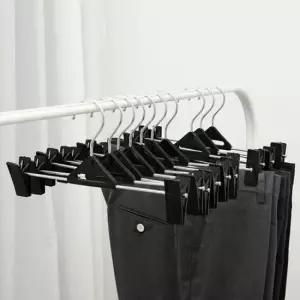 [생활] 플라스틱 바지 걸이 10p 바지핀 집게옷걸이