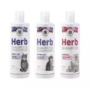 위생용품 펫퍼스 허브 캣 샴푸린스 300ml 택1 미용 피부보습
