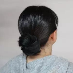 올림머리 똥머리 가발 집게핀 블랙 똥머리가발 만두머리 올림머리가발 가채 로우번가발