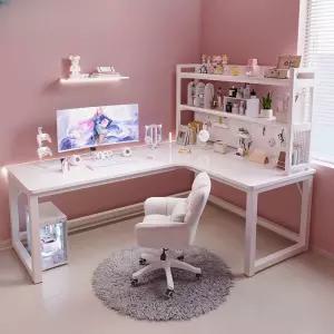 코너L형 타공판 작업용 홈오피스 다용도 서재 학생공부 재택근무 사무용 컴퓨터책상