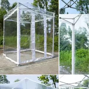 투명 보온 행사용 대기석 자바라