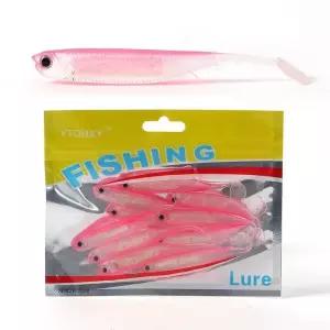 은빛비늘 쉐실속드웜 루어 10p세트 광어 갈치웜 미끼 핑크