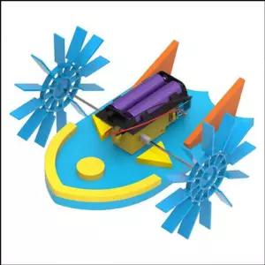 더블 휠 스피드 보트 만들기