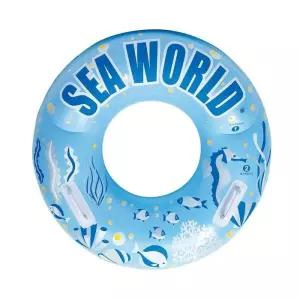 100cm 견고한딥블루시 손잡이 튜브 해수욕장 워터파크 튜브