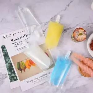 은플 투명 스파우트 음료보관용기 액상 치어팩 주스