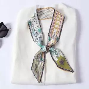 프린 양면 쁘띠 스카프 미니스카프 실크스카프 머플러 봄스카프 여름스카프 타이스카프
