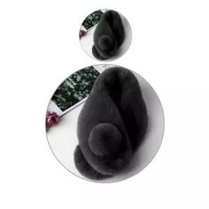 자석이 있어알찬 착용이 편리한 왕방울 퍼목도리 X 2개입