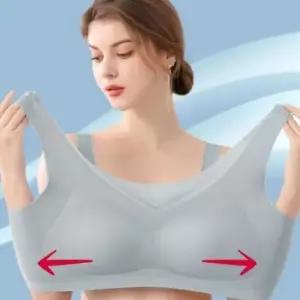 쿨링 인기 심리스 얇은 수면 감성 속옷 패드 볼륨업 여자속옷 스포츠브라 심리스브라