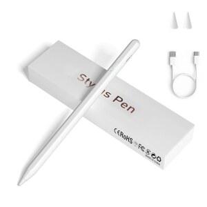 [미국배송] 터치 스크린용 스타일러스 펜 아이폰호환 / 아이패드호환 삼성호환 ANDROID 태블릿 및 기타 스크린과 호환되는 범용 파인 포인트 펜슬(흰색)