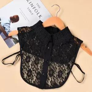 여성 자수 펀칭 레이스 넥케이프 페이크카라 여름카라 넥케이프 이너카라 레이어드카라