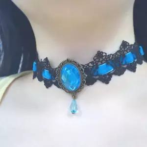 보석 큐빅 초커 4컬러 택1 드레스 공주 중세 할로윈 분장 소품 할로윈패션 코믹월드