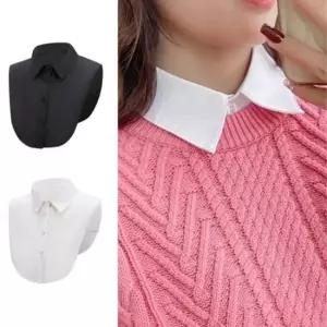 시스루 카라 셔츠 여자 페이크 투웨이 블라우스 여름 넥케이프 페이크셔츠 여성셔츠