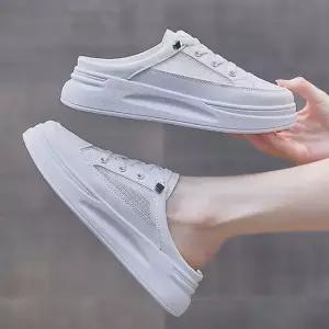 캐주얼 여성 키높이 메쉬 여름 뮬 스니커즈 운동화 어글리슈즈 여성스니커즈 슬립온