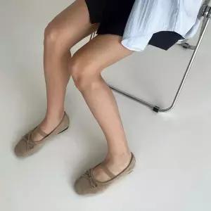 발등고정 밴딩 스웨이드 소재 리본장식 플랫슈즈 단화 플렛슈즈 메리제인슈즈 리본플랫