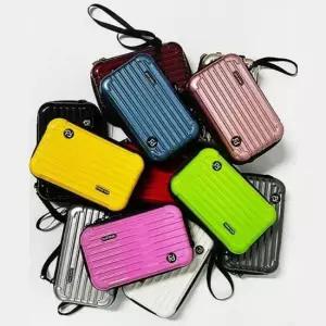 빛나는 여행가방 크로스 캐주얼 여성 미니 하드캐리어 여자코디 소품가방 여행가방