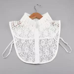 자수 펀칭 레이스 페이크카라 블라우스 카라 넥케이프 면레이스넥케이프 넥케이프칼라