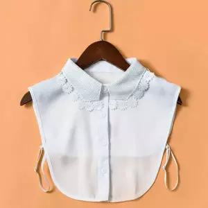 플라워 자수 페이크카라 셔츠카라 이너 넥케이프 레이스케이프 넥레이스 목레이스 목칼라