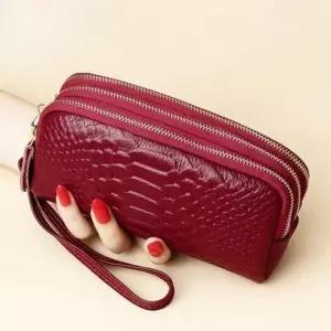 3 클러치백 소가죽 핸드 롱 지갑 대용량 쓰리 지퍼 헨드폰지갑 가죽지갑 돈지갑 지폐지갑