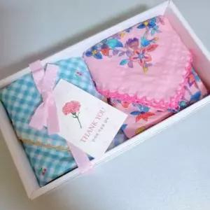 생일 스승의날 자수손수건 쁘띠스카프 선물 플라워 어 스카프 거즈면손수건 여성손수건