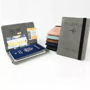 소프트 여권 보관케이스 고정스트랩 지폐 수납 PVC여권커버 여권파우치 여행용여권지갑