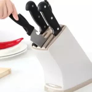 부엌칼보관함 안전한칼꽂이 다용도 스텐드형 칼꽂이 베이지 칼꽂이 스텐드형칼꽂이