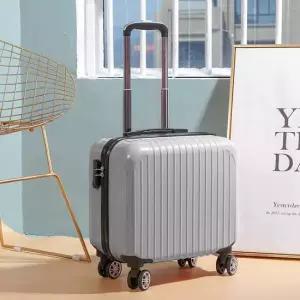 18형 실버 기내용 캐리어 미니 여행 캐리어 화이트캐리어 미니캐리어 여행용캐리어