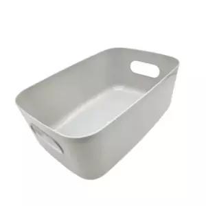 약수납함 손잡이형보관함 다용도 플라스틱 보관함 대형 그레이 수납정리함 서랍정리함