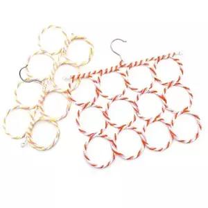 스카프거치대 벨트걸이 철사내장형 스카프 옷 걸이 12구 유용한 정리 수납함 모자보관함