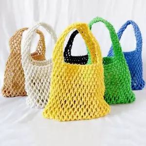 네트 인기 데일리 패션 뜨개 감성 여름 니트 토트백 니트가방 여름가방 휴양지가방 네트백