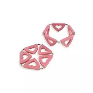 폴딩 식탁 보호 접이식 냄비받침대 오각핑크 모임선물 실리콘입술냄비받침 워머받침