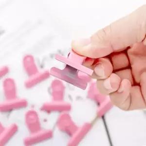 예쁜클립 꾸미기집게 귀여운 컬러 집게 다꾸핀 핑크 컬러집게 컬러클립 귀여운클립