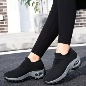 여성 니트 슬립온 운동화 스니커즈 에어굽 워킹화 슬립온 워킹화 여성스니커즈 캔버스화