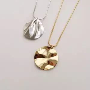 Waving necklace 2color) N 50 실버925 은목걸이 커플목걸이 여성목걸이