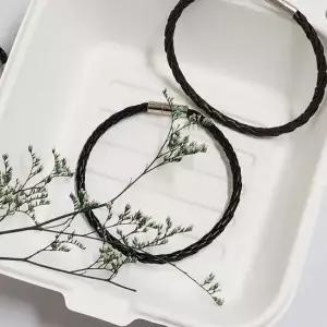 PU 가죽 로프 팔찌 여성용 여자팔찌 빈티지팔찌