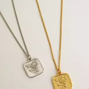 Forever rose necklace 2color) N 11 실버925 은목걸이 커플목걸이 여성목걸이