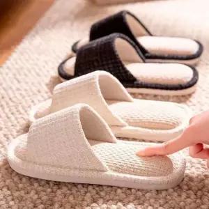 린넨 발편한 슬리퍼 신발 거실 실내화 사무실 데일리 여성슬리퍼 여름슬리퍼