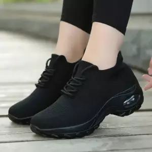 발편한 스니커즈 니트 워킹화 끈조절 에어굽 슬립온 여성운동화 플랫슈즈 슬립온 단화