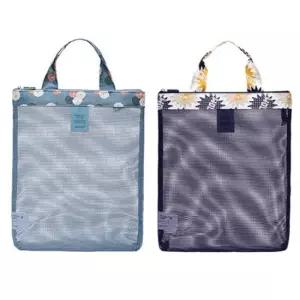 물놀이 메쉬 토트백 1P 여행 수영장 비치백 휴가 가방 메쉬비치백 물놀이가방 메쉬가방