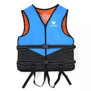 국산 돌핀 베스트구명조끼(L) 블루 수영 부력보조복