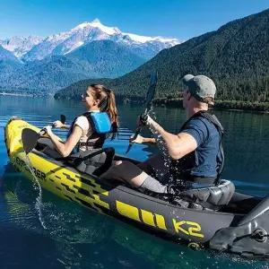 인텍스 익스베스트플로러 에어카약 보트 2인용 노 펌프세트